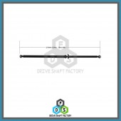 Rear Propeller Drive Shaft Assembly - 100-00363